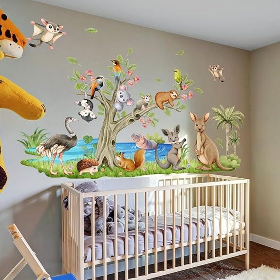 Forest Animals Wall Decals Nursery Sticker Set