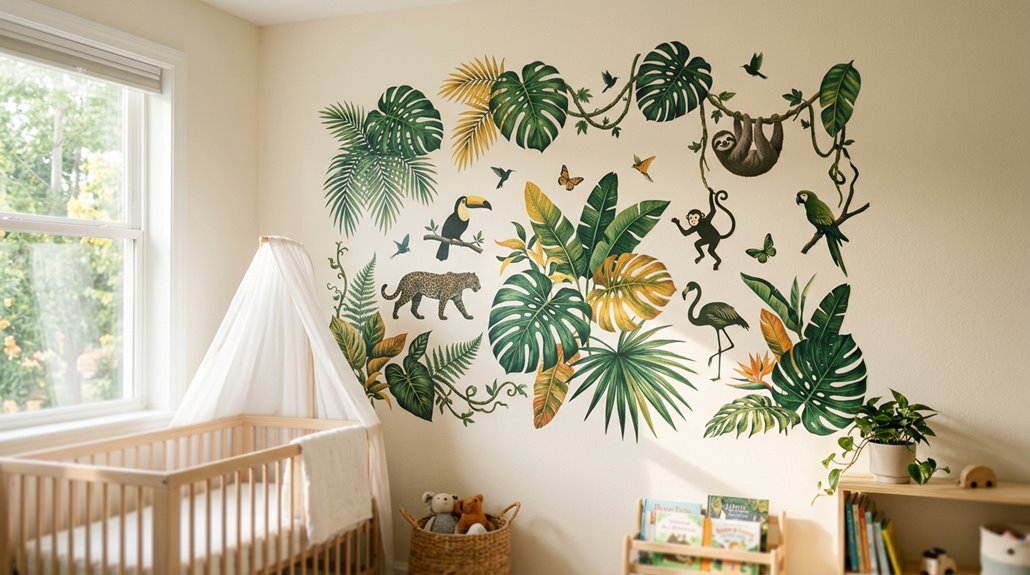 jungle nursery wall decals