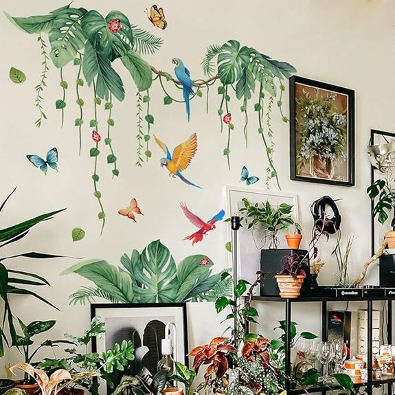 Jungle Wall Decals Peel and Stick Removable Vinyl